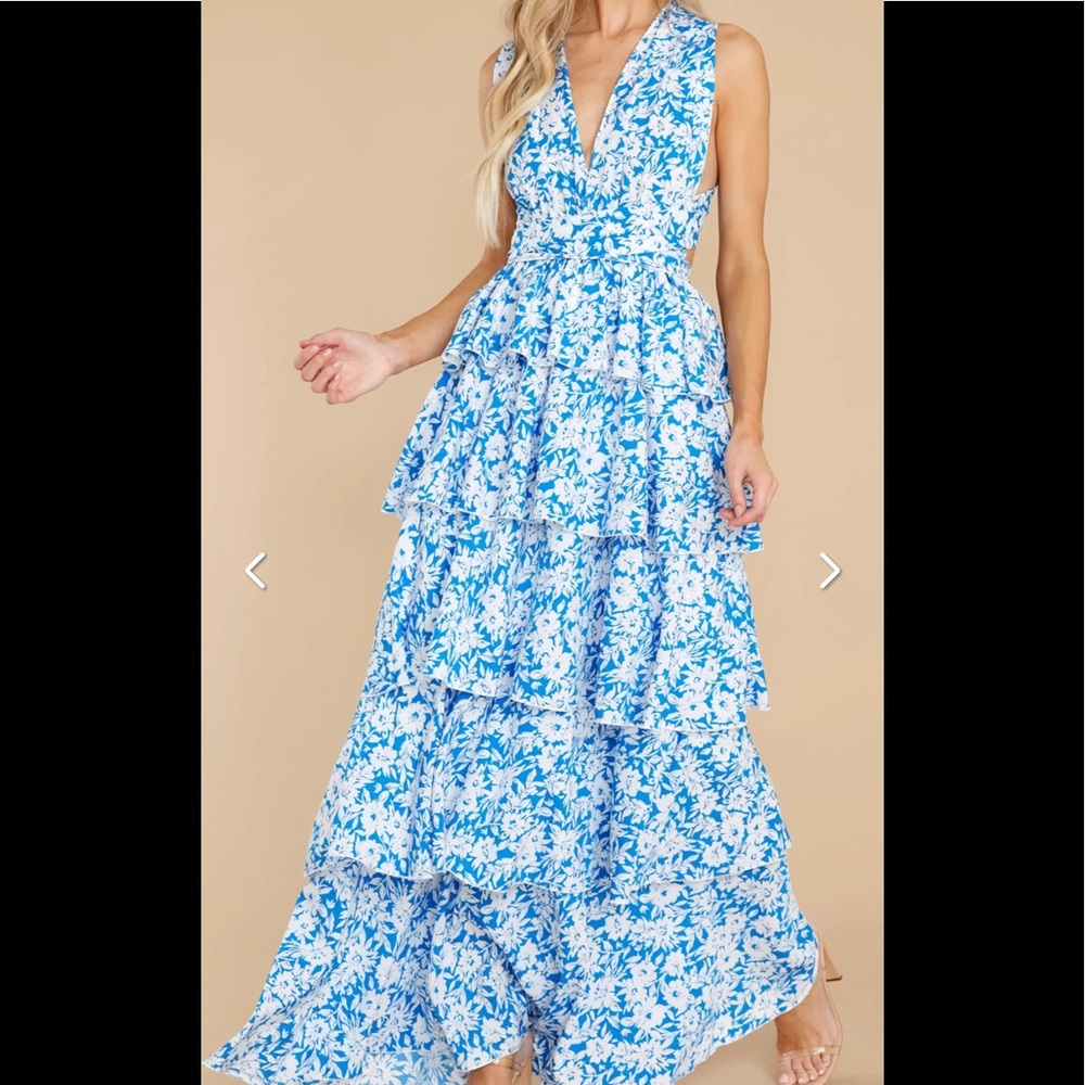 Growing on Me - blue wrap dress Size S, worn once